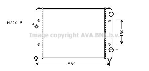 AVA QUALITY COOLING Радиатор, охлаждение двигателя VWA2119